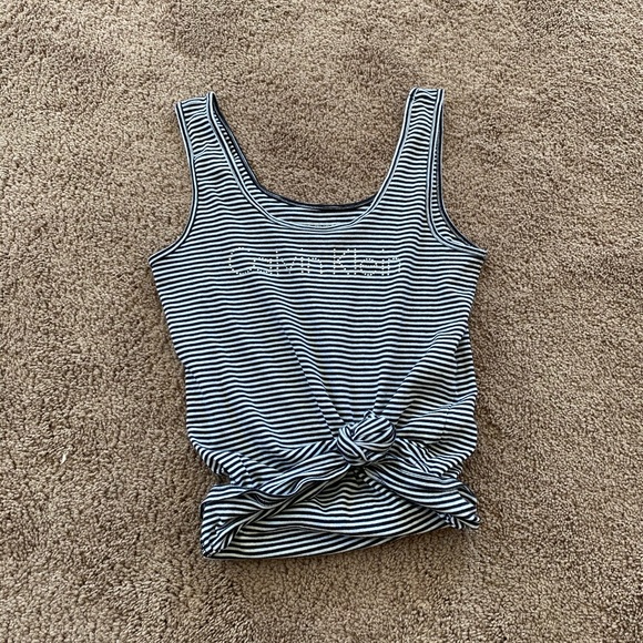 Calvin Klein Tops - Rhinestone CK tank